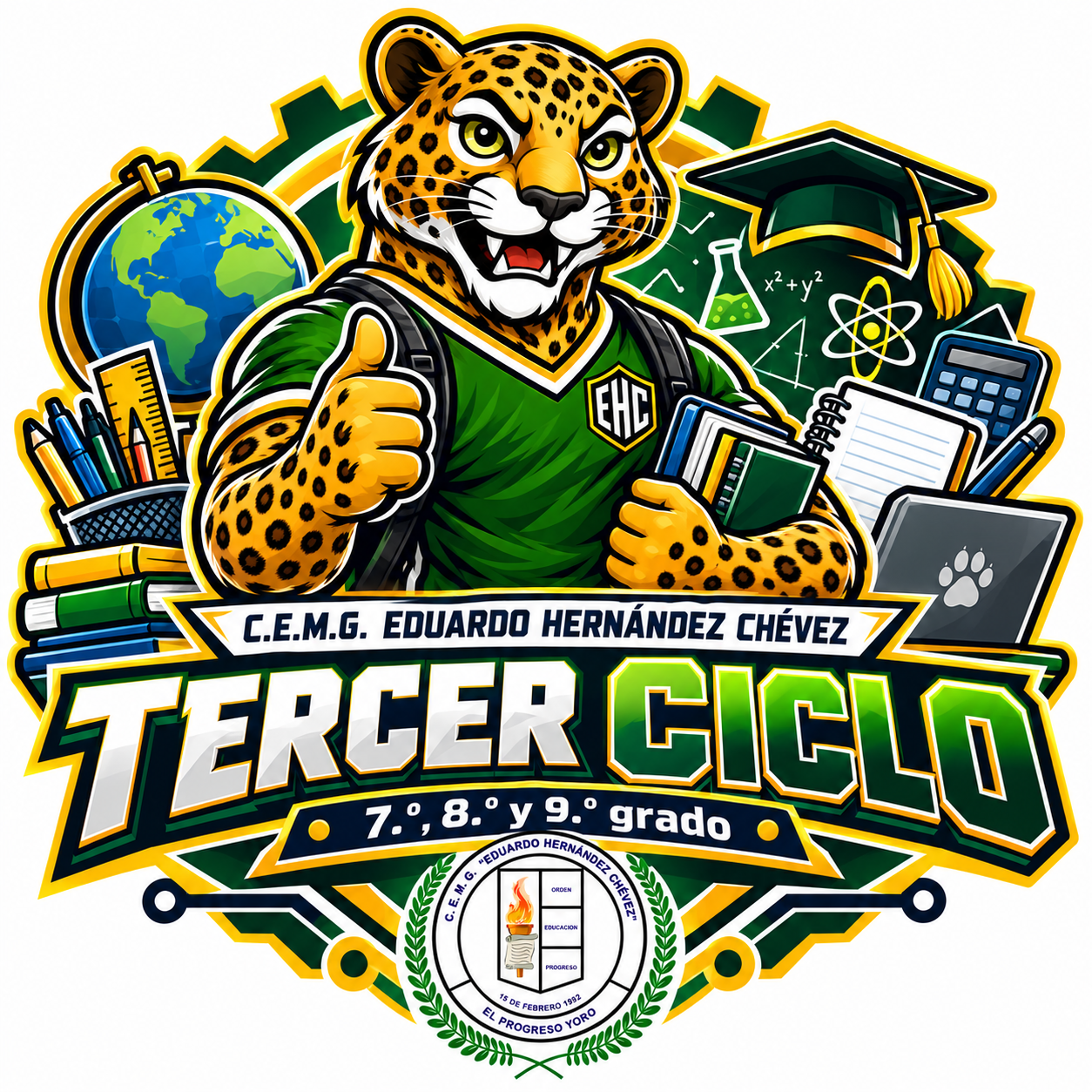 emblema jaguar del tercer ciclo